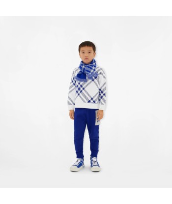 Burberry Kids Bias Check Sweatshirt in White Le MVP de beaucoup