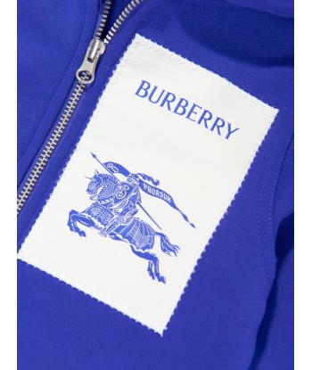 Burberry Baby Boys EKD Label Sutton Zip Up Top in Blue Amélioration de cerveau avec