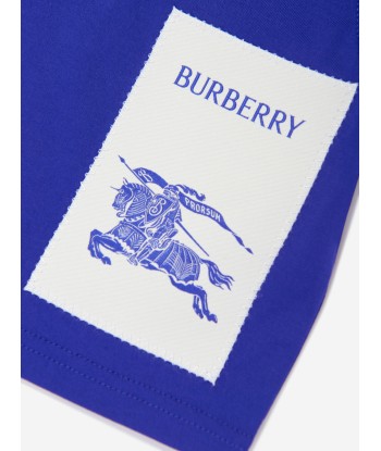 Burberry Baby Boys EKD Label Cedar T-Shirt in Blue Dans la société mordern