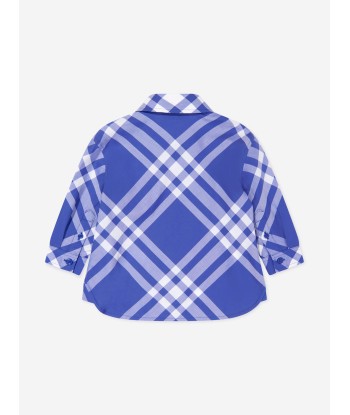 Burberry Baby Boys Check Angelo Shirt in Blue shop