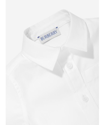 Burberry Baby Boys Embroidered Logo Owen Shirt in White vous aussi creer 