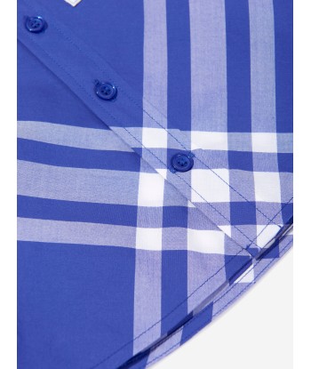 Burberry Baby Boys Check Angelo Shirt in Blue shop