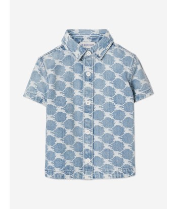 Burberry Baby Boys Mini Alan Shirt in Blue des créatures d'habitude