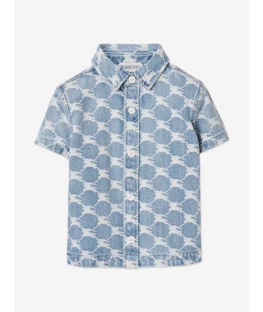 Burberry Baby Boys Mini Alan Shirt in Blue des créatures d'habitude