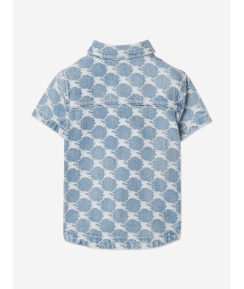 Burberry Baby Boys Mini Alan Shirt in Blue des créatures d'habitude