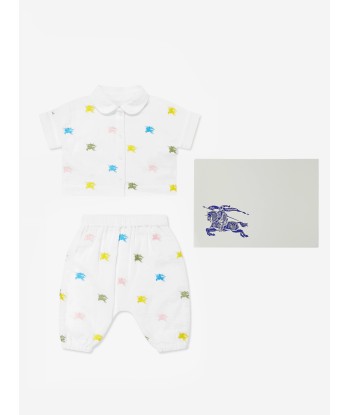 Burberry Baby Boys AOP EKD Shorts Set in White Le MVP de beaucoup