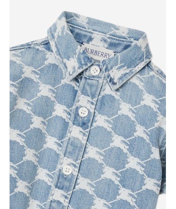 Burberry Baby Boys Mini Alan Shirt in Blue des créatures d'habitude