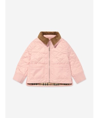 Burberry Baby Girls Quiled Mini Otis Jacket in Pink france