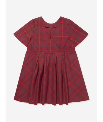 Burberry Girls Check Gia Dress in Red l'achat 