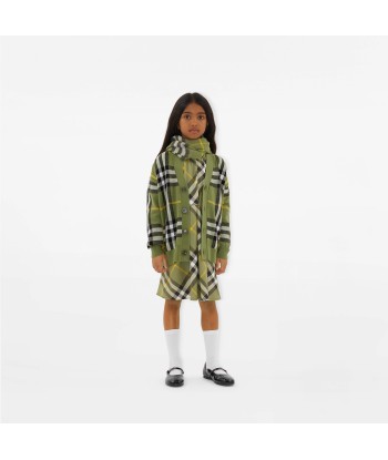 Burberry Kids Wool Check Cardigan in Green Jusqu'à 80% De Réduction