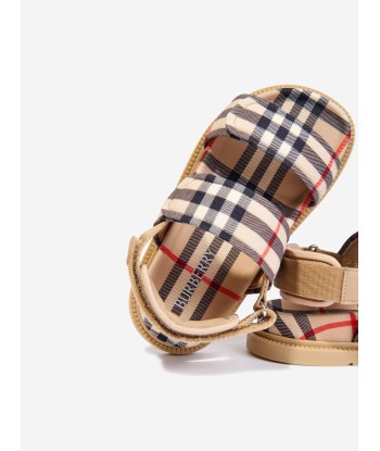 Burberry Kids Archive Check Sandals in Beige Les magasins à Paris et en Île-de-France