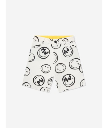 MARC JACOBS Boys Smiley Bermuda Shorts in Ivory Le MVP de beaucoup