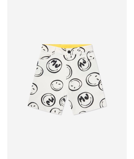 MARC JACOBS Boys Smiley Bermuda Shorts in Ivory Le MVP de beaucoup