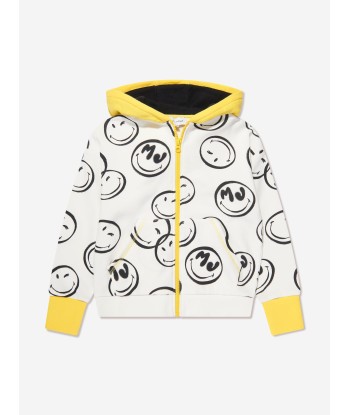 MARC JACOBS Boys Smiley Zip Up Top in Ivory acheter en ligne