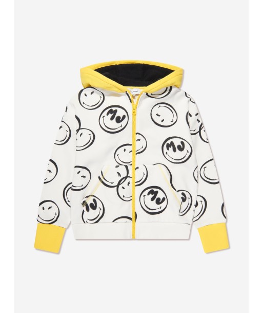 MARC JACOBS Boys Smiley Zip Up Top in Ivory acheter en ligne