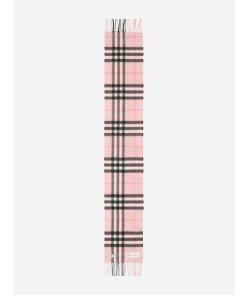 Burberry Kids Heritage Check Cashmere Scarf in Pink acheter en ligne