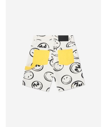 MARC JACOBS Boys Smiley Bermuda Shorts in Ivory Le MVP de beaucoup