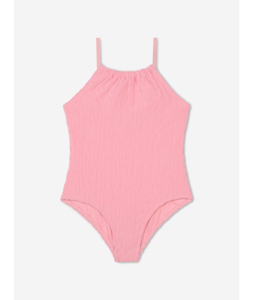 MARC JACOBS Girls Logo Swimsuit in Pink de technologie