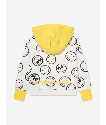 MARC JACOBS Boys Smiley Zip Up Top in Ivory acheter en ligne