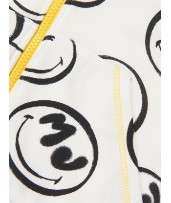 MARC JACOBS Boys Smiley Zip Up Top in Ivory acheter en ligne