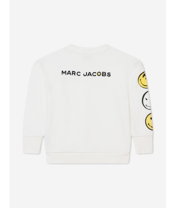 MARC JACOBS Girls Smiley Sweatshirt in Ivory votre restaurant rapide dans 