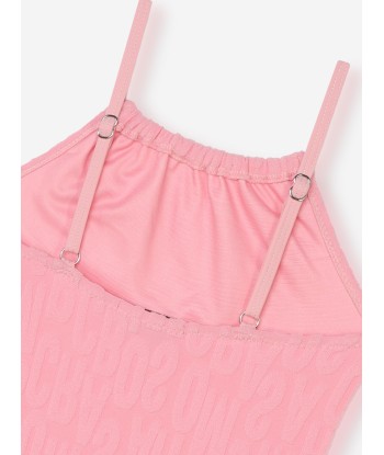 MARC JACOBS Girls Logo Swimsuit in Pink de technologie