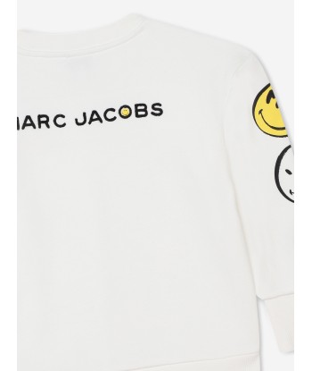 MARC JACOBS Girls Smiley Sweatshirt in Ivory votre restaurant rapide dans 