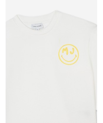 MARC JACOBS Girls Smiley Sweatshirt in Ivory votre restaurant rapide dans 