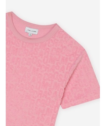 MARC JACOBS Girls Jumbled Logo Dress in Pink Les êtres humains sont 