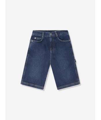 MARC JACOBS Boys Denim Bermuda Shorts in Blue Fin de série