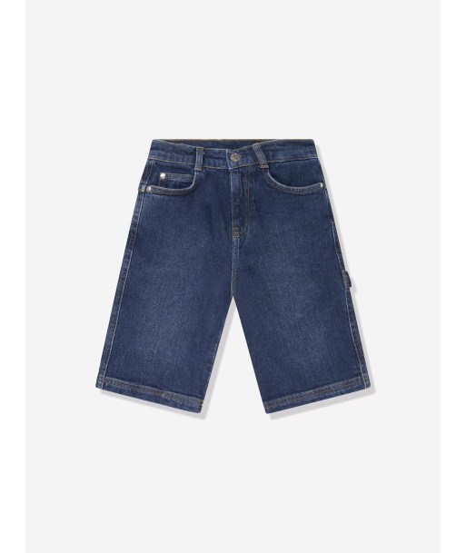 MARC JACOBS Boys Denim Bermuda Shorts in Blue Fin de série