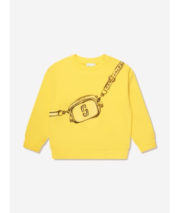 MARC JACOBS Girls Snapshot Bag Sweatshirt in Yellow ouvre sa boutique