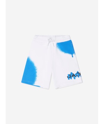 MARC JACOBS Boys Spray Spots Bermuda Shorts in White plus qu'un jeu 