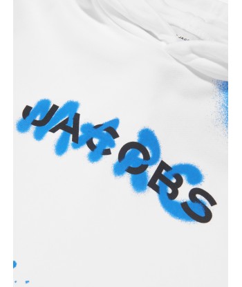 MARC JACOBS Boys Spray Spots Hoodie in White 2 - 3 jours ouvrés.