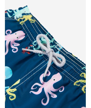 MC2 Saint Barth Boys Octopus Swim Shorts in Navy prix pour 