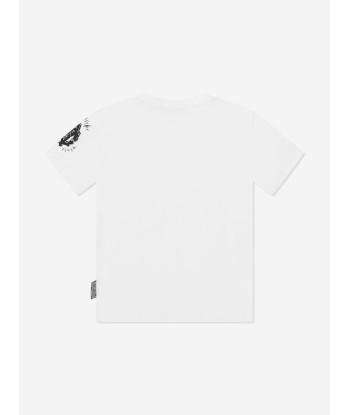 Roberto Cavalli Boys Lion T-Shirt in White plus qu'un jeu 