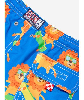 MC2 Saint Barth Boys Skateboard Leo Swim Shorts in Blue vous aussi creer 