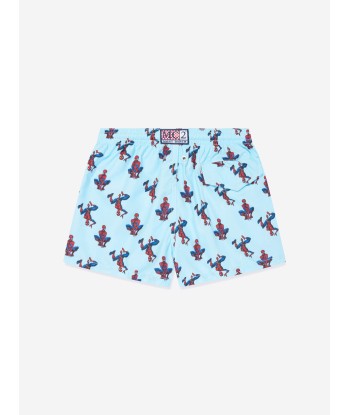 MC2 Saint Barth Boys Spidey Hanging Swim Shorts in Multicolour shop