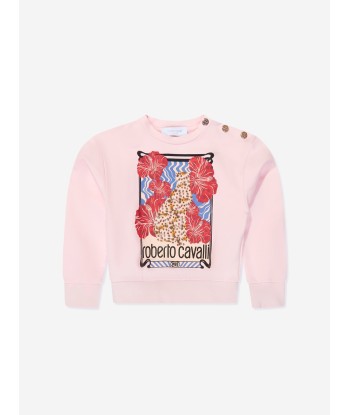 Roberto Cavalli Girls Heritage Sweatshirt in Pink acheter en ligne