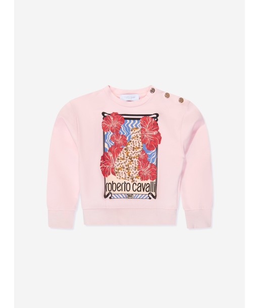 Roberto Cavalli Girls Heritage Sweatshirt in Pink acheter en ligne