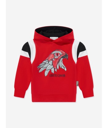 Roberto Cavalli Boys Eagle Hoodie in Red vous aussi creer 