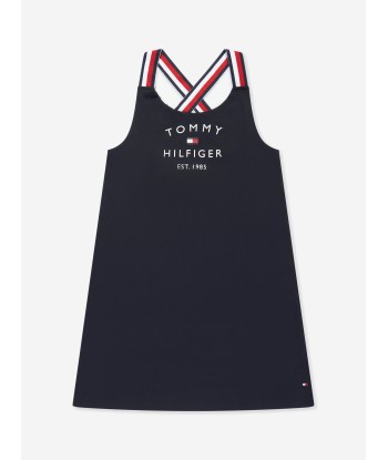 Tommy Hilfiger Girls Logo Dress in Navy l'achat 