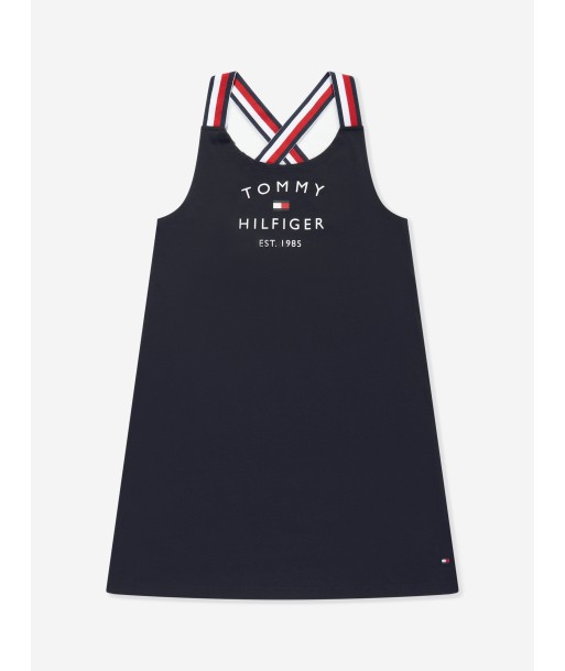 Tommy Hilfiger Girls Logo Dress in Navy l'achat 