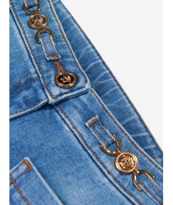 Versace Girls Flared Denim Jeans in Blue paiement sécurisé