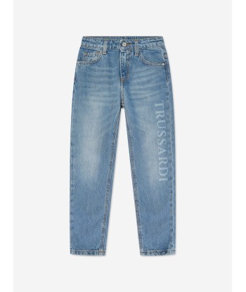 Trussardi Kids Duranti Logo Slim Jeans in Blue 50-70% off 