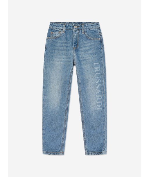 Trussardi Kids Duranti Logo Slim Jeans in Blue 50-70% off 