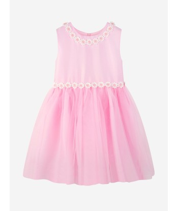 Rachel Riley Girls Daisy Tulle Dress in Pink acheter