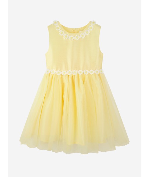 Rachel Riley Girls Daisy Tulle Dress in Yellow les ctes