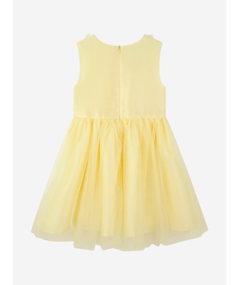 Rachel Riley Girls Daisy Tulle Dress in Yellow les ctes