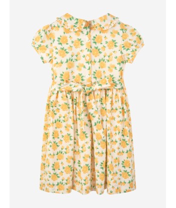 Rachel Riley Girls Marigold Frill Dress in Yellow les ctes